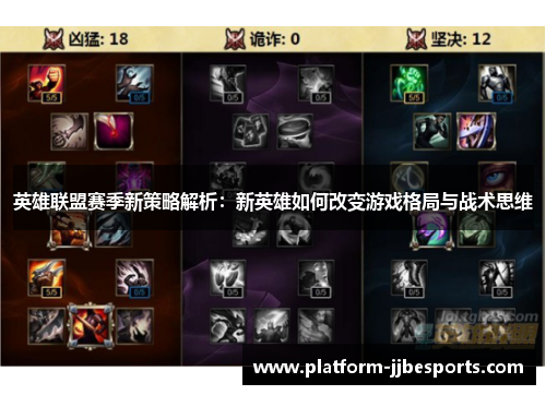 英雄联盟赛季新策略解析：新英雄如何改变游戏格局与战术思维